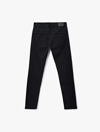 Düğmeli Normal Bel Slim Fit Jean Pantolon - Brad Jean