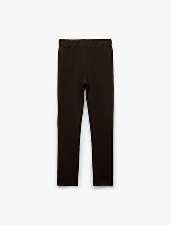 Viskon Karışımlı Basic Tayt