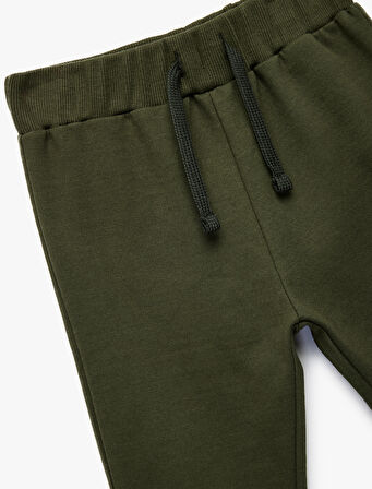 Pamuklu Beli Bağcıklı Basic Jogger Eşofman Altı
