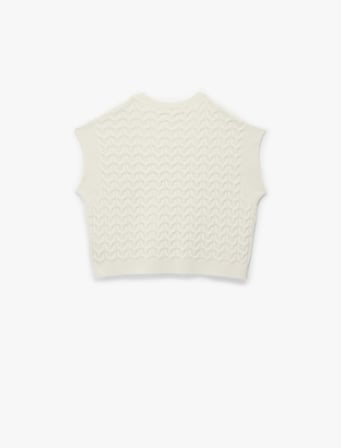 Bisiklet Yaka Oversize Örgü Süveter