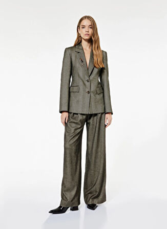 Koton Normal Bel Regular Fit Kahve Kadın Pantolon 6WAK40073EW