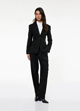 Koton Slim Fit Siyah Kadın Ceket 6WAK50052PW