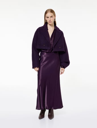 Crop Kaban Oversize Buklet Uzun Kollu Düğmeli Kruvuze