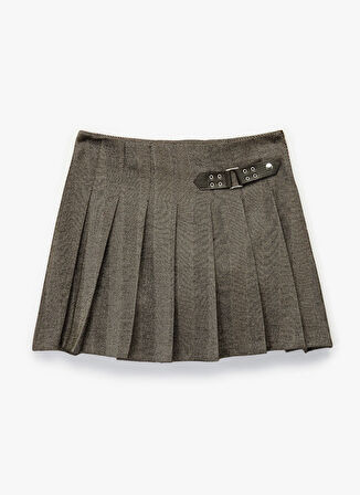 Koton Normal Bel Kahve Kadın Mini Etek 6WAK70065EW