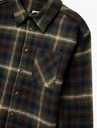 Ekose Desenli Uzun Kollu Oduncu Gömlek