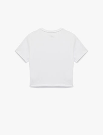 Slim Fit Kısa Kollu Bisiklet Yaka Spor Tişört