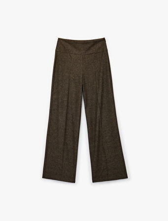 Koton X Melis Ağazat - Regular Fit Geniş Paça Kumaş Pantolon
