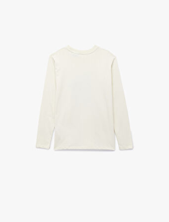 Pamuklu Harry Potter Baskılı Uzun Kollu Lisanslı Oversize Tişört