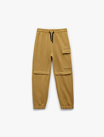 Kargo Cep Detaylı Beli Bağcıklı Jogger Eşofman Altı