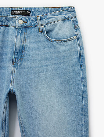 Regular Fit Normal Bel Tapered Jean Pantolon