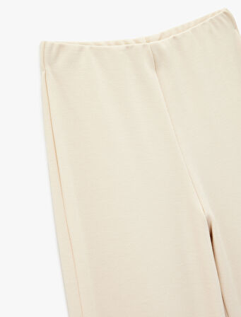 Straight Fit Uzun Düz Bol Paça Pantolon