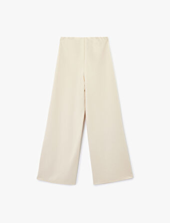 Straight Fit Uzun Düz Bol Paça Pantolon