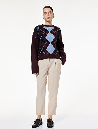 Slim Fit Cepli Pile Detaylı Cepli Chino Havuç Pantolon