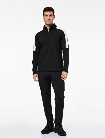 Cepli Baskı Detaylı Beli Bağcıklı Jogger Spor Eşofman Altı