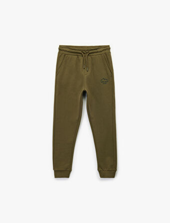 Pamuklu Baskılı Oversize Jogger Eşofman Altı