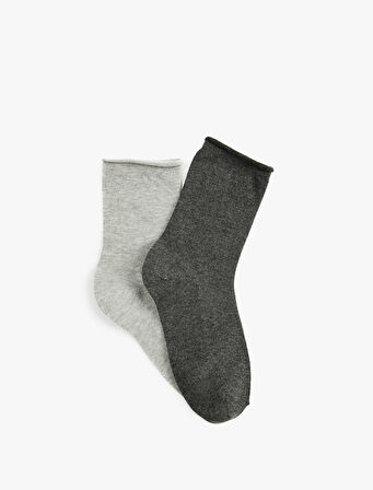 2'li Pamuklu Soket Çorap Seti