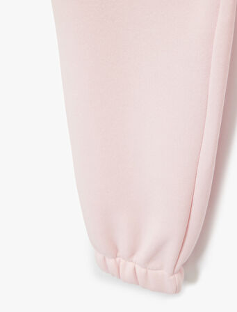 Baskılı Rahat Kalıp Cep Detaylı Beli Bağcıklı Jogger Eşofman Altı