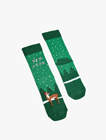 Soket Yılbaşı Temalı Çorap