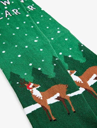 Soket Yılbaşı Temalı Çorap