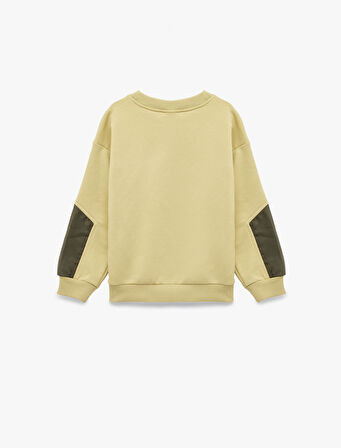 Uzun Kollu Bisiklet Yaka Oversize Sweatshirt
