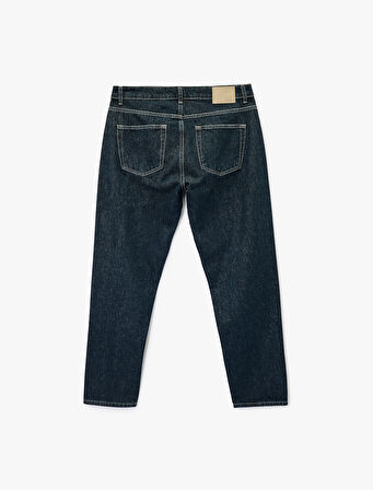 Pamuklu Normal Bel Tapered Fit Jean Pantolon