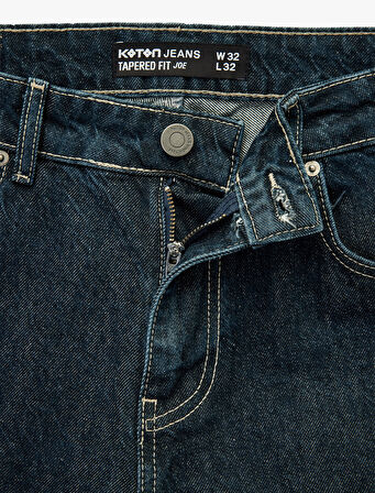 Pamuklu Normal Bel Tapered Fit Jean Pantolon