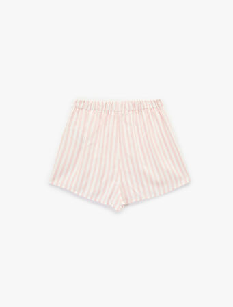 Beli Lastikli Viskon Çizgili Pijama Altı