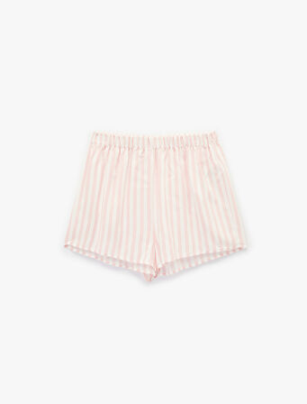 Beli Lastikli Viskon Çizgili Pijama Altı