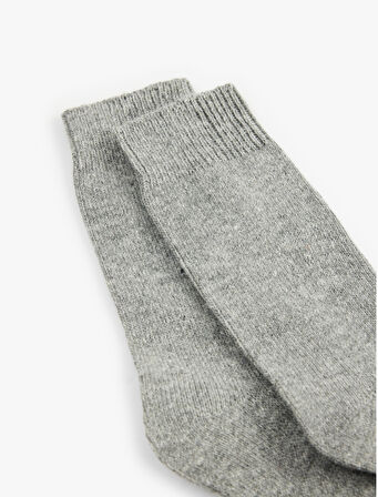 Basic Koyun Yünü Karışımlı Kalın Soket Çorap