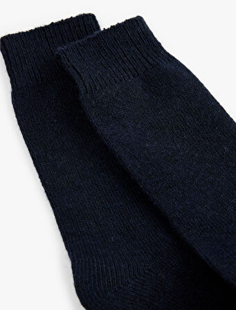 Basic Koyun Yünü Karışımlı Kalın Soket Çorap