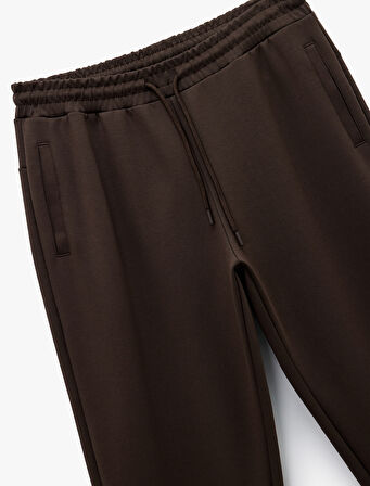 Rahat Kalıp Cepli Pamuklu Beli Bağcıklı Spor Eşofman Altı