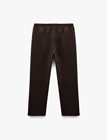 Rahat Kalıp Cepli Pamuklu Beli Bağcıklı Spor Eşofman Altı