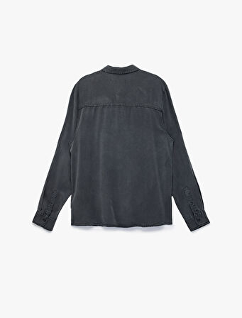 Regular Fit Uzun Kollu Düğmeli Klasik Yaka Gömlek