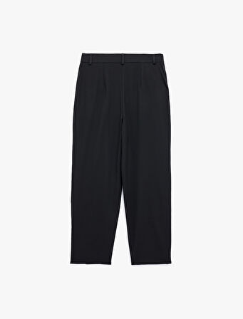 Cepli Pileli Oversize Balon Fit Kumaş Pantolon