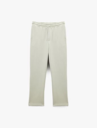 Pamuklu Regular Fit Cepli Beli Bağcıklı Eşofman Altı