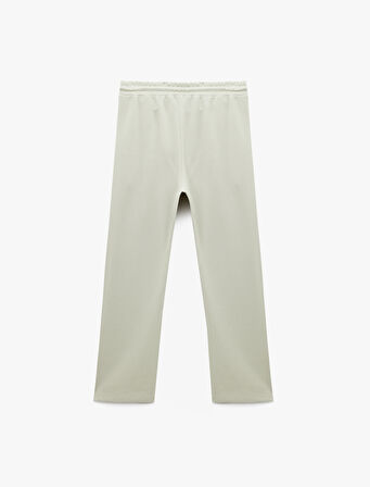 Pamuklu Regular Fit Cepli Beli Bağcıklı Eşofman Altı