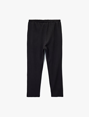 Pamuklu Regular Fit Cepli Beli Bağcıklı Eşofman Altı