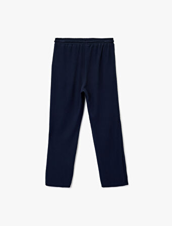 Pamuklu Cepli Regular Fit Beli Bağcıklı Eşofman Altı