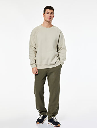 Pamuklu Cepli Regular Fit Beli Bağcıklı Eşofman Altı