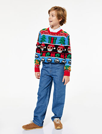 Pamuklu Rahat Kesim Denim Pantolon