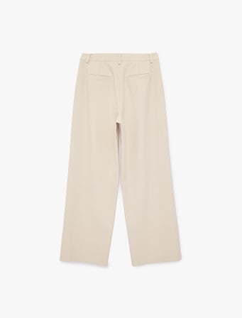 Rahat Kalıp Cep Detaylı Yüksek Bel Palazzo Pantolon