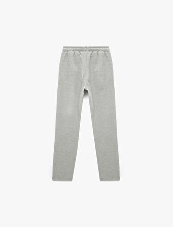 Cepli Beli Bağcıklı Basic Eşofman Altı