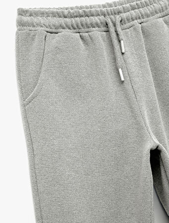 Cepli Beli Bağcıklı Basic Eşofman Altı