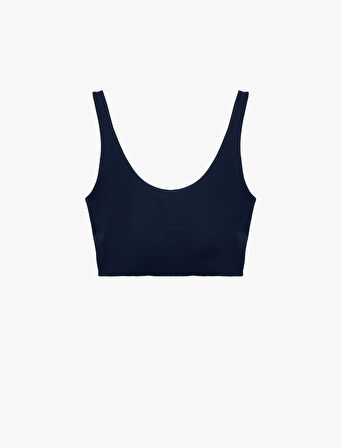 Slim Fit Kolsuz U Yaka Sporcu Sütyeni