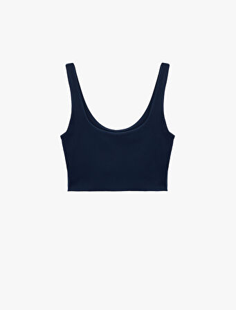 Slim Fit Kolsuz U Yaka Sporcu Sütyeni