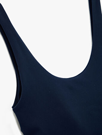 Slim Fit Kolsuz U Yaka Sporcu Sütyeni