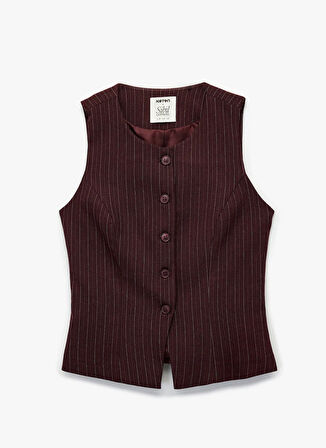 Koton Bordo Kadın Yelek 6WAK20025PW