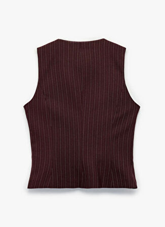 Koton Bordo Kadın Yelek 6WAK20025PW