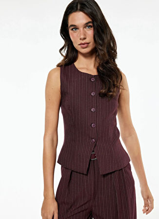 Koton Bordo Kadın Yelek 6WAK20025PW