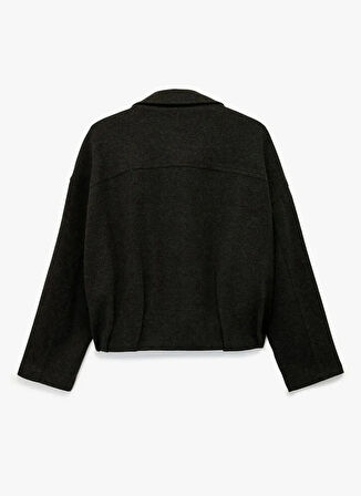 Koton Oversize Antrasit Kadın Ceket 6WAK20379EW